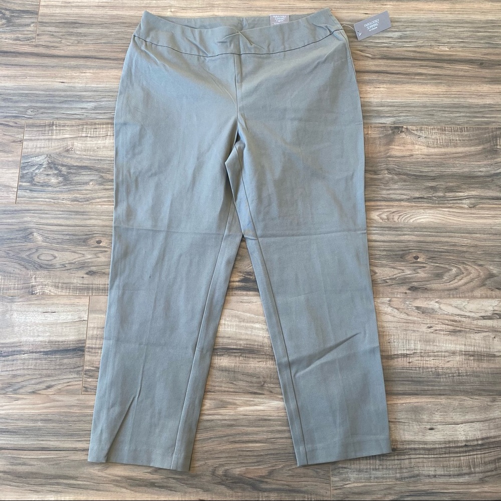 Large 14 Khaki Chico’s Stretch Ankle Pants
